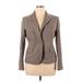 New York & Company Blazer Jacket: Brown Jackets & Outerwear - Women's Size 14