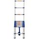 YDYUMN Aluminium Extension Folding Ladder/Telescopic Extendable Ladder Telescopic Ladder Portable Multi Purpose Aluminium Ladders Extension Extendable Steps Straight Ladder, Folding Ladder for Hom