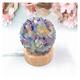 QAOUBJFV Home Goods Natural Crystal Stone Lamp USB Led Night Light Table Color Fluorite Cluster Lamp for Bedroom Bedside Bed Fixture Home Decor Gift Decoration Crystal PEIQIYIN