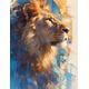 5D Diamond Painting Kits for Adults Lion Diamond Art Painting Kits, DIY Full Round Drill Diamond Art for Kids Animal Cross Stitch Kits, Crystal Art Kits for Adults for Wall Room Decor Gifts 80x105cm