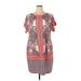 Studio One Casual Dress - Shift: Red Baroque Print Dresses - Women's Size 20