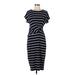 Gap Casual Dress - Midi: Blue Stripes Dresses - Women's Size Medium