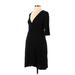 H&M Mama Casual Dress - Wrap: Black Dresses - Women's Size Small Maternity
