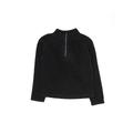 Melrose and Market Fleece Jacket: Black Jackets & Outerwear - Kids Girl's Size Large