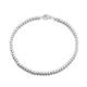 Aotiwe Bracelets Silver Kit, Women Friendship Bracelets Bead Chain Vintage Bracelet Sterling Silver 20cm