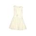 Crewcuts Dress - DropWaist: Ivory Solid Skirts & Dresses - New - Kids Girl's Size 6