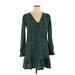 River Island Casual Dress: Teal Animal Print Dresses - Women's Size 16