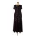 Adrianna Papell Cocktail Dress - Formal: Burgundy Dresses - Women's Size 18