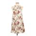 American Eagle Outfitters Casual Dress: Ivory Floral Dresses - Women's Size X-Small