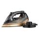 Tower Ceraglide T22019GLD 2 in 1 Cord or Cordless Steam Iron with Ceramic Soleplate, Anti - Drip, Anti - Calc, 2800W, Black and Gold