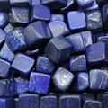 Home Collections Crystal Stone Natural Cube Square Crystal Beads Gemstones for Jewelry Making DIY Necklace Charms Home Aquarium Decor Precious Stones and Crystals (Color : Lapis Lazuli, Size : 5PC)