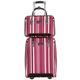 MOBAAK Suitcase Luggage Oxford Cloth Luggage Wear Resistant Code Lock Luggage Suitcase Stripe 2-Piece Trolley Case Suitcase with Wheels (Color : A, Size : 2 Piece)