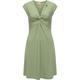 Jerseykleid RAGWEAR "Comfrey Solid" Gr. XL (42), Normalgrößen, grün (hellgrün) Damen Kleider Strandkleider stylisches Sommerkleid mit tiefem V-Ausschnitt