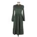 Boden Casual Dress - Midi: Green Polka Dots Dresses - Women's Size 6