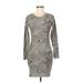 Wild Fable Casual Dress - Mini: Gray Marled Dresses - Women's Size Medium