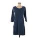 Lole Casual Dress - Sweater Dress: Blue Solid Dresses - Women's Size Medium