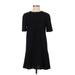 Zara Casual Dress - Fit & Flare: Black Solid Dresses - Women's Size X-Small