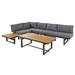Red Barrel Studio® 3-Piece Modern Outdoor Sectional Sofa Set w/ Seating & Coffee Table for Patio | Wayfair C97671FBAC98413E838306ECDD0ED923