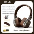 2024 New CR-8 Classic Over Ear cuffie cuffie Bluetooth Wireless Studio DJ Stereo Sound cuffie da