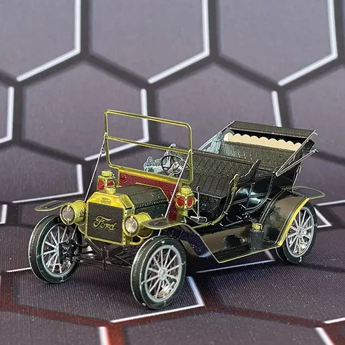 Metall kopf Ford T-Typ Oldtimer DIY Montage Modell 3D kleber freies drei dimensionales Metall Puzzle
