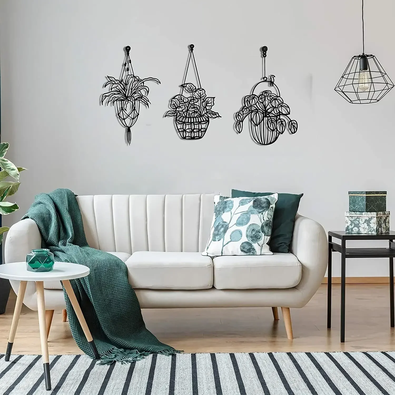 Cifbuy 3 pcs Metall blumen Wand dekoration Metall wand Blumen Skulptur für Terrasse Balkon hängen Wand kunst Wanda uf kleber