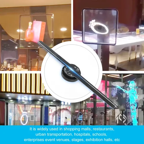 42CM 224LED 3D WiFi Hologramm Projektor LED Fan Holographische Werbung Maschine Imaging Hologramm