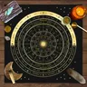 1pc Tarot karte Tischdecke 12 Tierkreis Astrologie Altar tuch Glück Astrologie Prophezeiung Karten