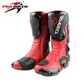 PRO-BIKER – bottes de Moto SPEED BIKER chaussures de course de Motocross tout-terrain noir/blanc