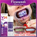 Flow-du-- Dentifrice blanchissant pour les dents V34 Pro Ration soins en émail élimination des