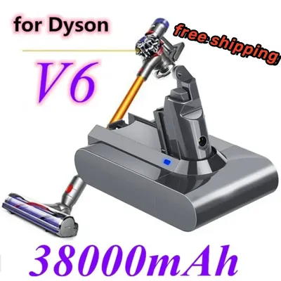 Batterie pour aspirateur Dyson Alcohol 62 38000mAh 21.6V compatible avec Dyson V6 DC58 DC59