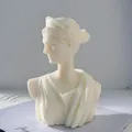 Buste de déesse grecque Artemis Diana moule à bougie en silicone statue d'art sculpture du dieu