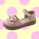Sandales à Nministériels d Papillon pour Bébé et Enfant Chaussures de Couleur Beige Rose Souple