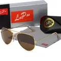 Lunettes de soleil aviation haut de gamme pour hommes et femmes lunettes de soleil de marque