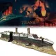Décorations d'épave d'aquarium Titanic Décorations de navire en résine Ornement de navire coulé