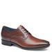 Johnston & Murphy Gibbons Plain Toe - Mens 11 Brown Oxford W