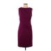 Maggy London Casual Dress - Sheath: Purple Dresses - Women's Size 12