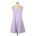 Active by Old Navy Casual Dress - Mini: Purple Dresses - Women's Size Large