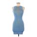 ASOS Casual Dress - Sheath: Blue Graphic Dresses - Women's Size 6