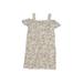 Lands' End Dress: Ivory Floral Motif Skirts & Dresses - Kids Girl's Size 8