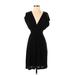 Soprano Casual Dress - Midi: Black Solid Dresses - Women's Size Small