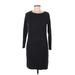 Nicole Miller New York Casual Dress - Sweater Dress: Gray Marled Dresses - Women's Size Medium