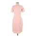 DKNY Cocktail Dress - Sheath: Pink Solid Dresses - Women's Size 4