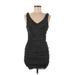 Express Casual Dress - Bodycon: Black Marled Dresses - Women's Size Medium