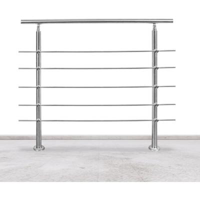 Swanew - Treppengeländer Geländer Edelstahl Handlauf Brüstung Treppe Ø42mm für Treppen Balkon Innen Image