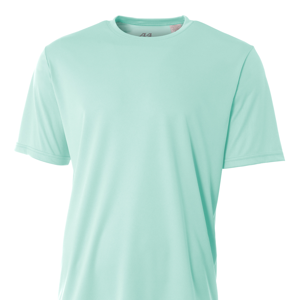 A4 NB3142 Youth Cooling Performance Crew T-Shirt in Pastel Mint size XS | Polyester A4NB3142