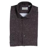 Slim Fit Black Abstract Dot Tech Shirt