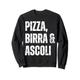 Tifoso Ascoli Pizza Birra Uomo Semplice Sweatshirt