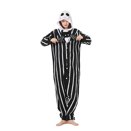 Karnevalskostüm 2026 Tier Totenkopf Rentier Karneval Kigurumi-Pyjamas Ausgefallene Kostüme Gruppenkostüm Warm Niedlich Bequem Erwachsene Herren Damen Unisex Halloween Karneval Party Leistung Image