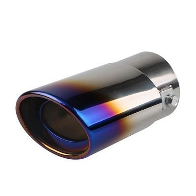 Stainless Steel Car Exhaust Tip - Universal Chrome-Plated Tailpipe, Car Exhaust Pipe Modification, Durable Steel Finish