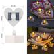 Valentine's Day Candle lights Solar Powered Waterproof Garden Lights Outdoor Balcony Hanging Lights Wedding Party Yard Lawn Lights Home Decoration Lanterns 3/6pcs